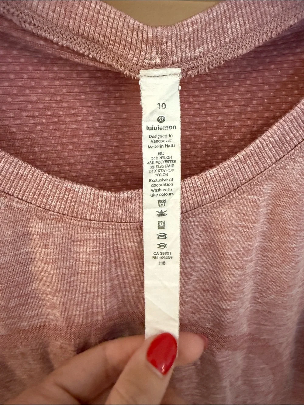 lululemon athletica Short Sleeve Swiftly Tech Top - Dusty Rose Heather - Picture 2 of 6